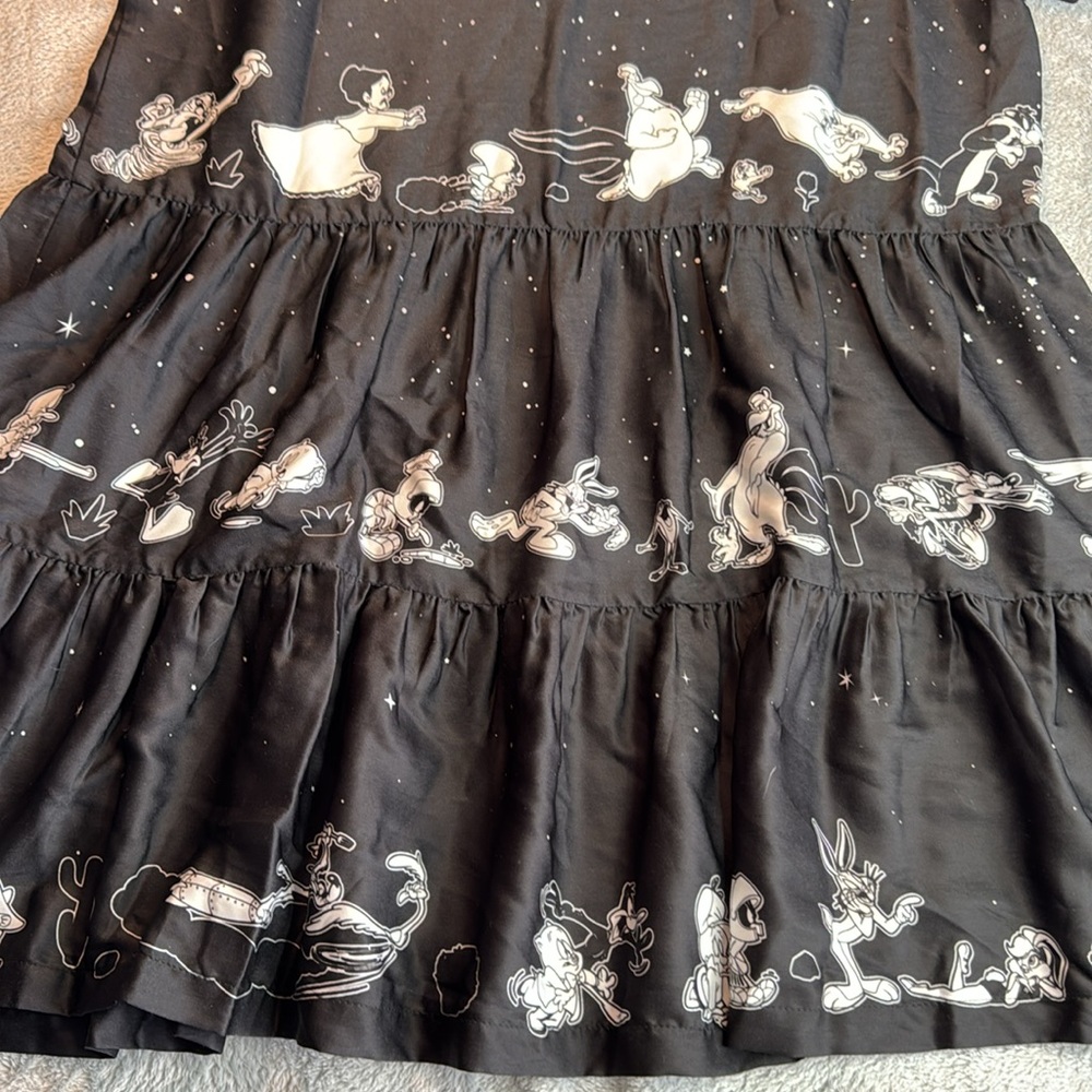 Rare NWT Blackmilk x Looney Tunes Chase Tiered Shirt Dress~LIMITED Size AU6 USXS - Picture 8 of 14